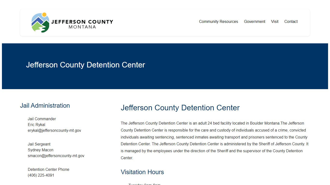 Detention Center - Jefferson County, Montana